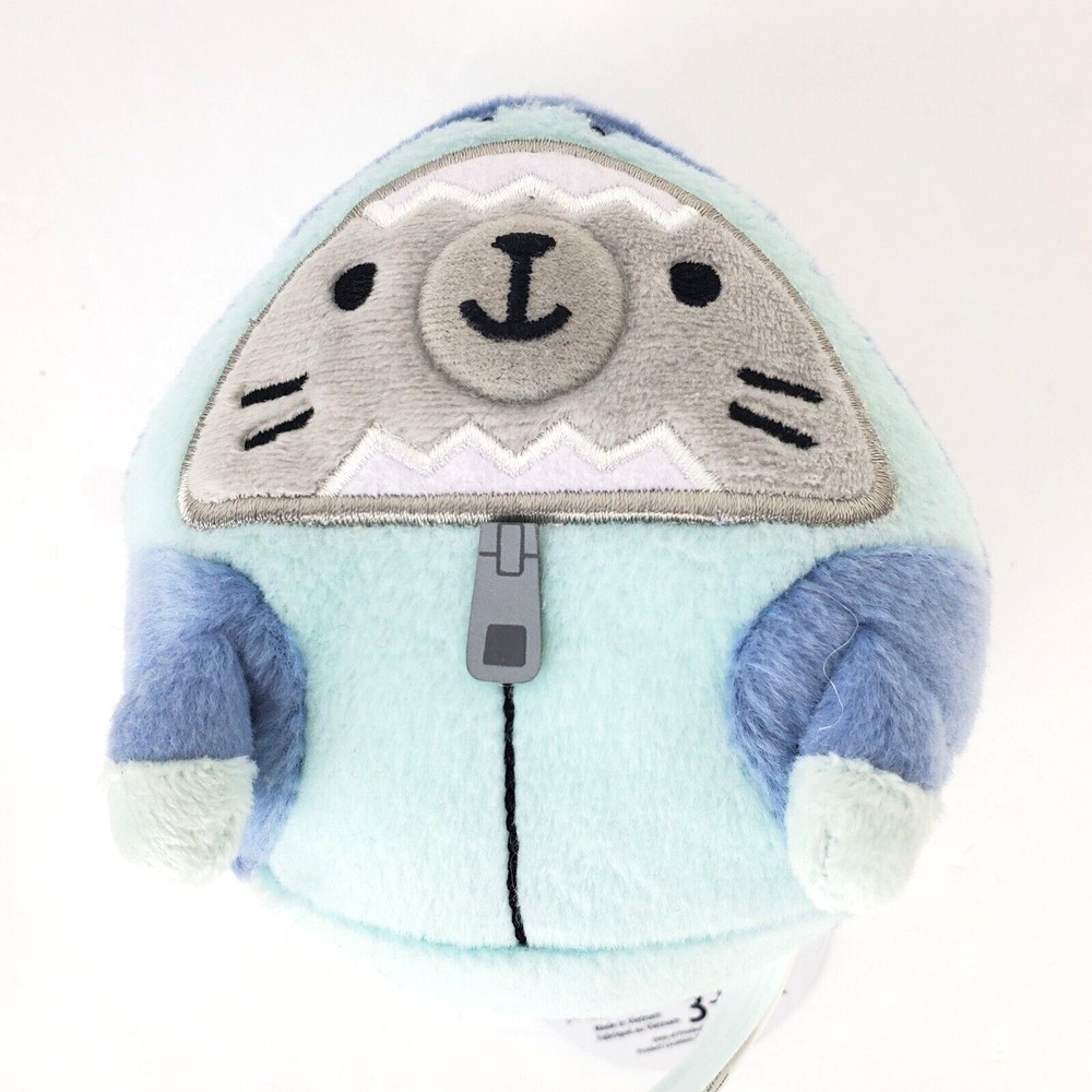New Samezu Plush Yummy Seal in a Jaggy Great White Shark Costume Stuffed Animal